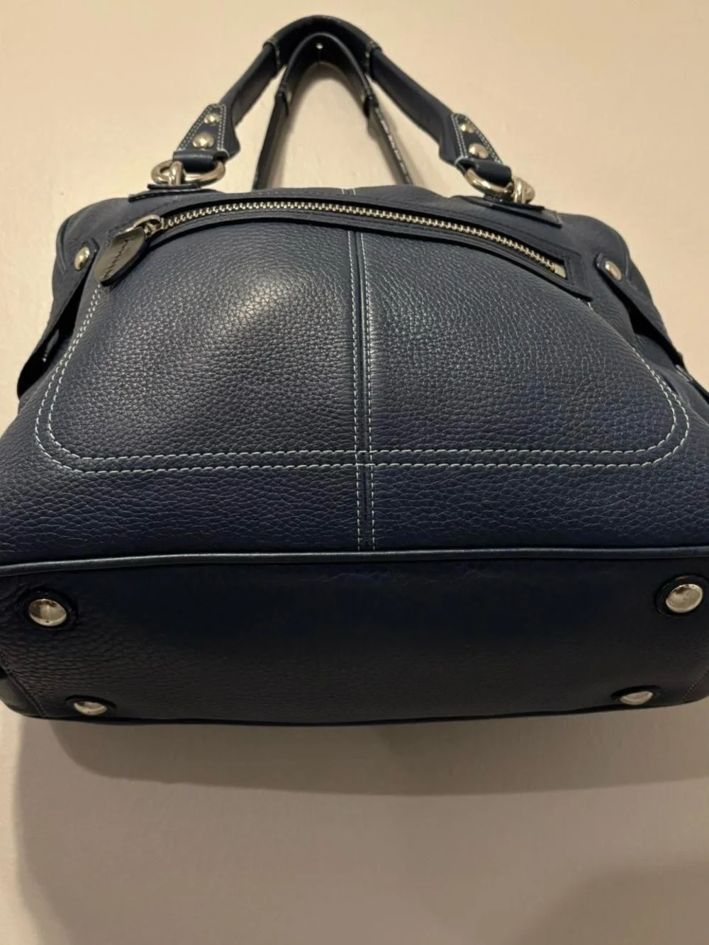 Coach Blue Leather Satchel